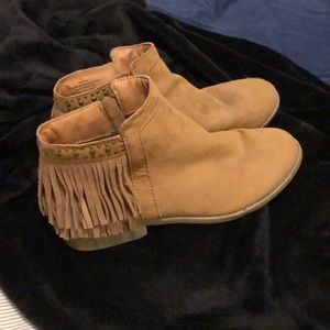 Target fringe booties!